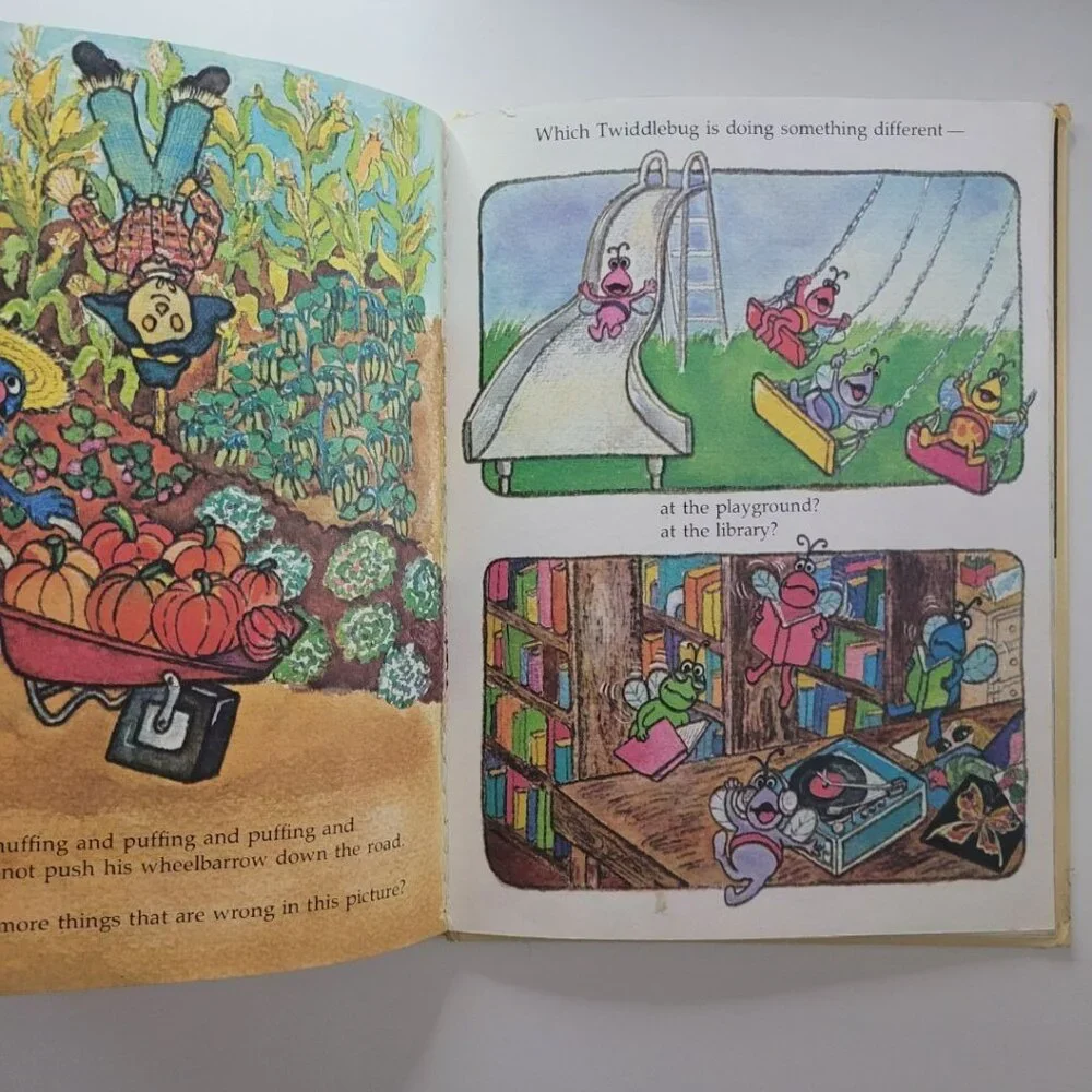 Sesame Street Which One Doesnt Belong Book Vintage 1981 Muppet Jim Henson Puzzle